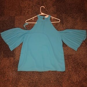 Blue boutique blouse